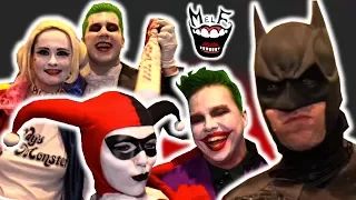 Batman, Harley Quinn & Joker Rule Comic Con!! | Epic Real Life Superhero Movie!!