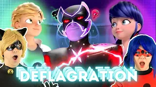 First Time Watching *DEFLAGRATION* | COSPLAYERS REACT to MIRACULOUS LADYBUG Season 5