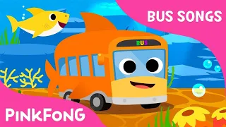 Baby Shark Bus | The shark bus goes round and round | Bus Songs | Pinkfong Songs for Children