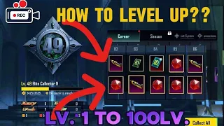 কিভাবে লেভেল আপ করবে?✅ How To Level Up Collection Pass😱 PUBGM | Increase Fast Collection Pass PUBGM✅