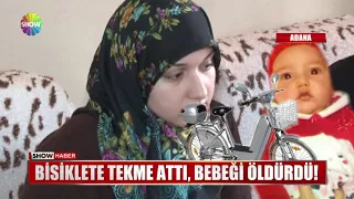 Bisiklete tekme attı, bebeği öldürdü!