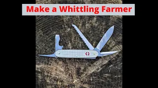 How to add a Flexcut Whittling Blade to a Victorinox Alox Swiss Army Knife Farmer. SAK Mod