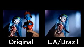 Monster High Wave 1 (Ghoulia Yelps & Holt Hyde) | USA VS. L.A/Brazil commercial comparison