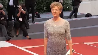 Annette Bening and jury members at 2017 Venice Film Festival closing ceremony red carpet