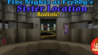 Minecraft Five Nights At Freddy’s Sister Location Realistic Map Showcase  Gameplay
