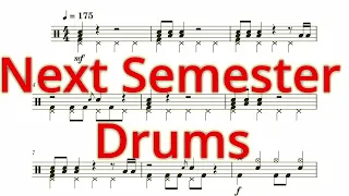 Next Semester - Twenty One Pilots - Drums Sheet Music