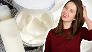 How to Make Creamy Hair Conditioner: 2 WAYS | Light & Rich Conditioner DIY with BTMS-25