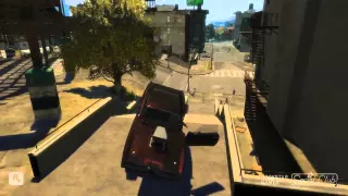 GTA 4 - Аварии, трюки и падения (Stunts and Crashes) #6