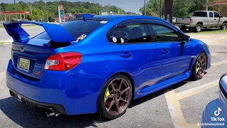 This 2020 Subaru WRX STI is sick 👀 World Rally Blue. Enkei Tuning Series Copper TFRs. Perfect Combo👌