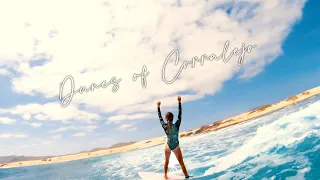 Surfing at the magical Dunes of Corralejo - Fuerteventura Surf