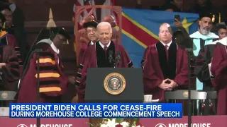 President Biden faces silent protests at Morehouse commencement speech