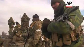 Russian-backed rebels celebrated seizing control of Debaltseve on Friday, two days after Ukrainian f