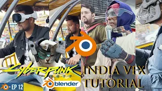 Cyberpunk India VFX in Blender Tutorial | @keentools