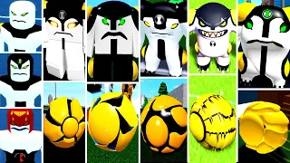 EVOLUÇÃO DO BALA DE CANHÃO NO BEN 10 - ROBLOX ! (Evolution CannonBolt)