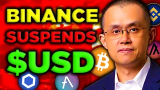 Binance SUSPENDS U.S. dollar Transfers!? Algorand, Aave, Chainlink News