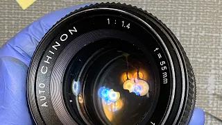 Auto Chinon 1:1.4  f=55mm  (M42) How to adjust a lens to infinity ♾️