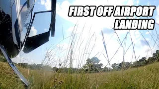 Landing a Helicopter in my Buddy's Yard!