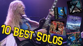 10 of the best! - Janick Gers solos (Iron Maiden)