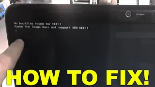 Maybe the image does not support x64 UEFI! How to fix guide 2023