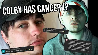 COLBY FROM SAM AND COLBY HAS CANCER !? #cancer #samandcolby #colbybrock