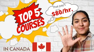 Top 5 courses in Canada 🇨🇦 | Healthcare |Pay's up to $80/ hrs