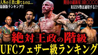 【最新版UFCフェザー級ランキング】"絶対王政の階級" 人外すぎる王者ヴォルカノに勝てるのは〇〇〇〇しかいない!? 挑戦者候補を消していくホロウェイ RIZIN勢は通用する...? No.59