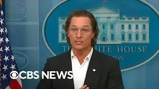 Uvalde native Matthew McConaughey pleads for new gun control legislation in White House speech