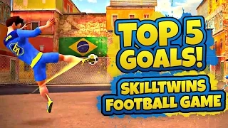 "SkillTwins Football Game" TOP 5 Goals (Part 1) ★ 1 MILLION DOWNLOADS!