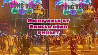 Patong Phuket Thailand, night walk at Bangla Road Walking Street | Documentary 2018