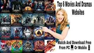 Top 6 Websites To Watch And Download Movies And Serials Faster || Latest 2021 || Detailed