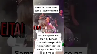 Simaria tenta roubar cena no show de sua irmã simone mendes @simonemendesoficial