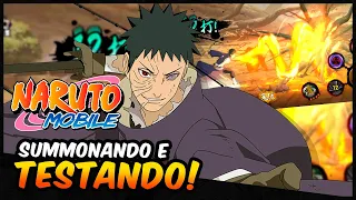 SUMMONANDO E TESTANDO O OBITO GGN - Naruto Mobile