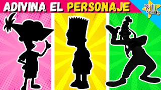 Adivina 101 personajes por su SOMBRA | 🔦🤔🧠 #quiztrivia #trivia #quiz #disney #warnerbros