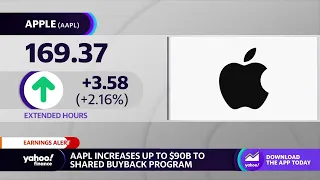 Apple stock rises on Q2 earnings beat, boosts buyback program