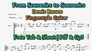 From Souvenirs to Souvenirs - Demis Russos | Fingerstyle Guitar | Free Tab & Sheet | Pdf & Gp5