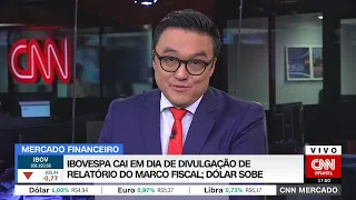 CNN Mercado: Ibovespa cai em dia de divulgação do relatório do marco fiscal | 16/05/2023