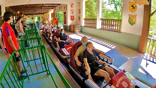 The Schweizer Bobbahn Roller Coaster Ride at Theme Park Europa-Park in Germany