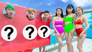 GAMESHOW LUCKY CHOICE PRANK BATTLE NERF Dr. AMGirl Nerf Guns FULL TIKTOK GIRL PRANK VTL Nerf War