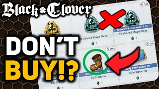 DON'T Make These Mistakes! Ultimate Shop Guide! (Black Clover M)