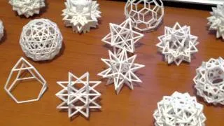 Some Uniform Polyhedra Wireframes - 1