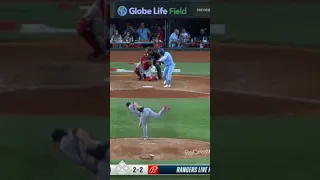 kid tells Adolis Garcia to "make contact", proceeds to hit a walk-off home run