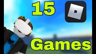 15 Quest 2 Roblox VR Games