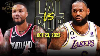 Los Angeles Lakers vs Portland Trail Blazers | Full Game Highlights | Oct 23, 2022 | FreeDawkins