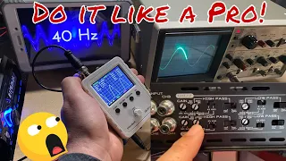 100% Accurate!!! Cheap vs Expensive O-scope! Set and tune amp gain with precision! Like a pro