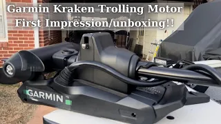 The New Garmin Force Kraken Trolling Motor Unboxing and First Impression!! " Mattventures