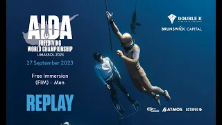 AIDA Depth World Championship Limassol 2023 - Free Immersion (FIM) - Men