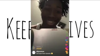 Lil Tecca Trolls Princedawn, Ld Bandz and Byt Iraq on Instagram Live @keep6ixlives