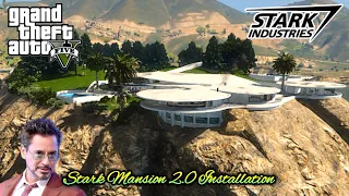 GTA V MODS : CINEMATIC INSTALLATION OF STARK MANSION 2.0 🔥🔥 [MLO / SP] || #gta5 #mods #gameplay