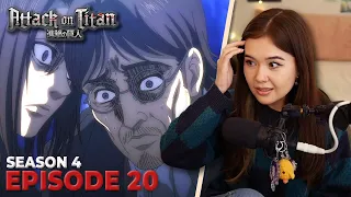 PLOT TWIST AFTER PLOT TWIST | Attack on Titan Season 4 Episode 20 Reaction