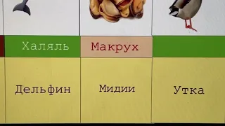 Разъяснение дозволенности и запретности общими правилами в исламе (про халяль и харам животных)